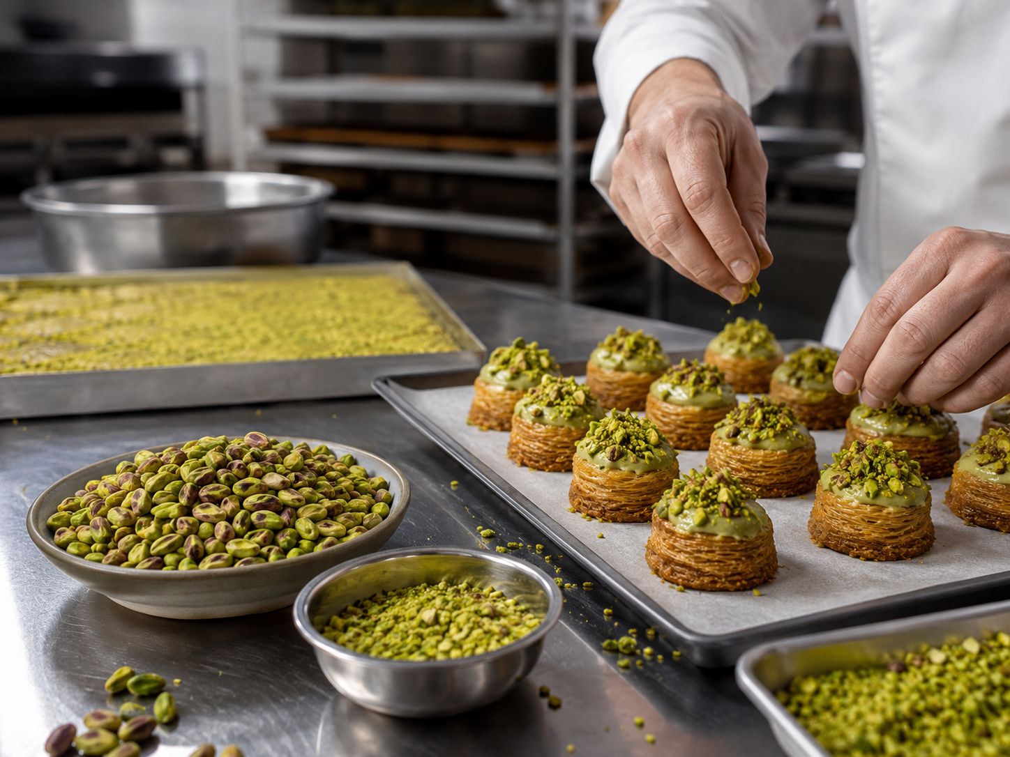Uso de pistacho profesional en pastelerías y obradores